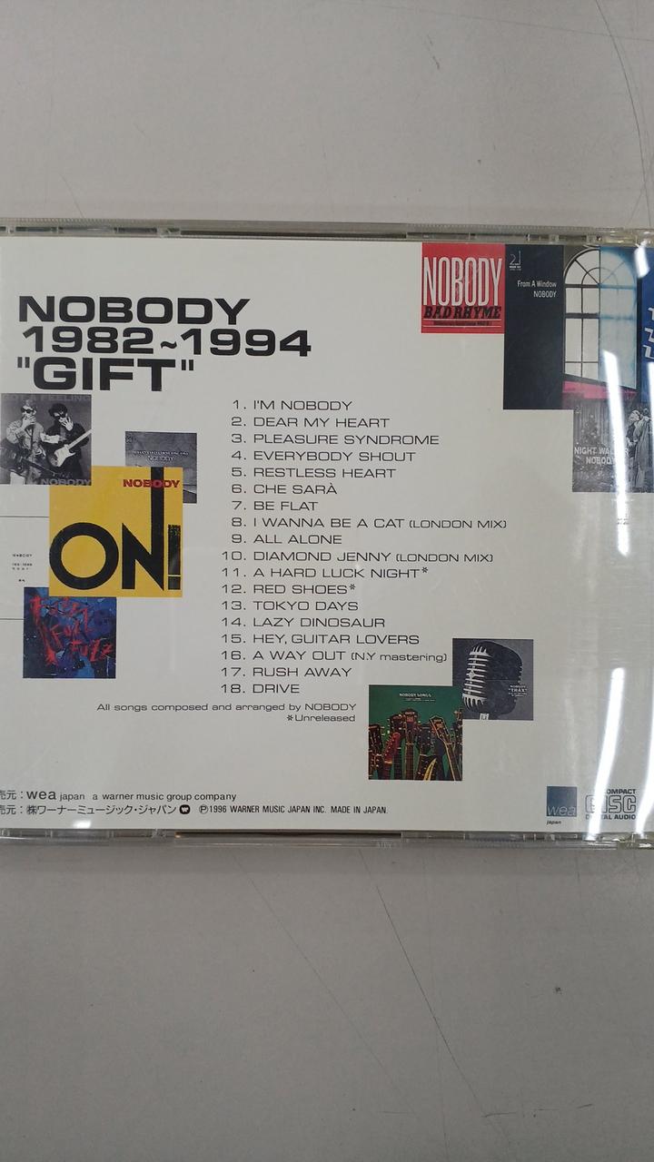 ワーナーミュージック・ジャパン|ノーバディ1982~1994ギフト|HARDOFF