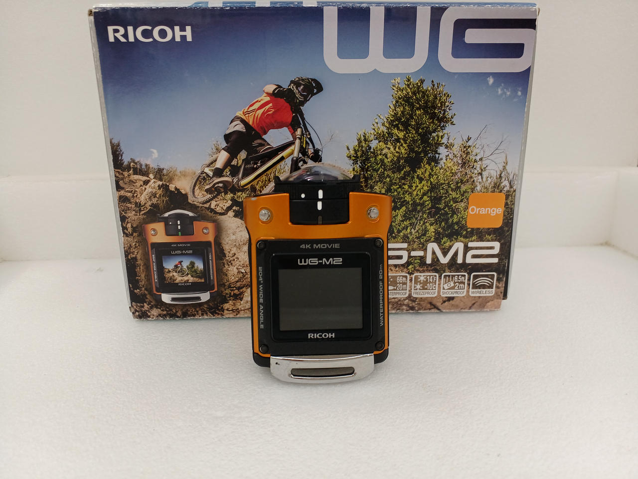 RICOH WG-M2 オレンジ　美品中古品　外箱セット RICOH WG-M2 オレンジ 美品中古品 外箱セット