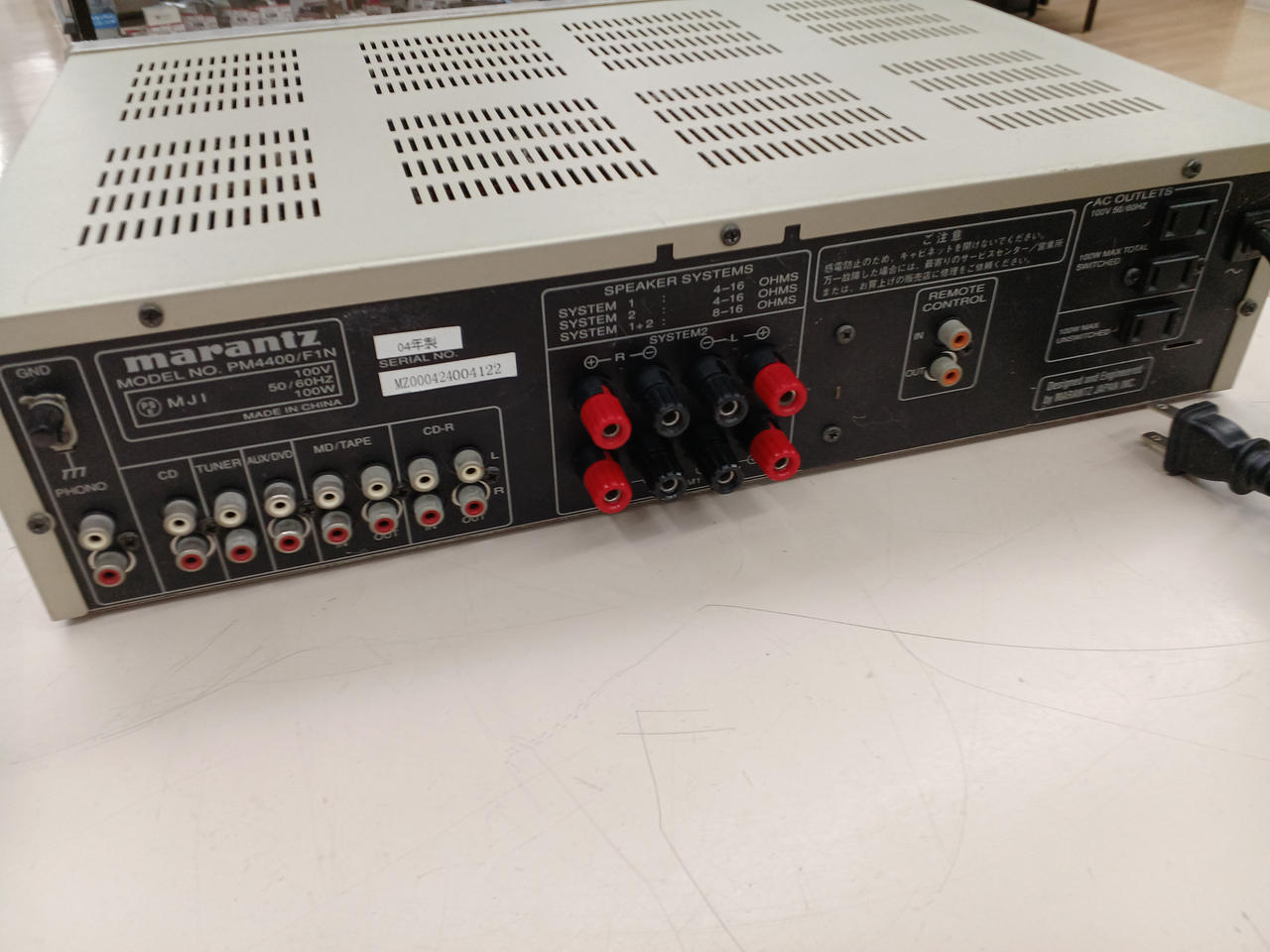 中古 marantz プリメインアンプ PM4400 F1N （Yahoo