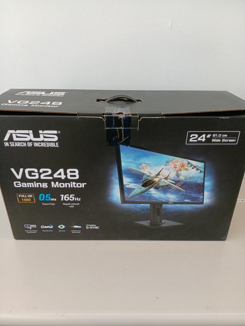 ASUS ゲーミングモニター　箱付き ASUS VG258QR-R ゲーミング モニター 165Hz 0.5ms 元箱付き 24