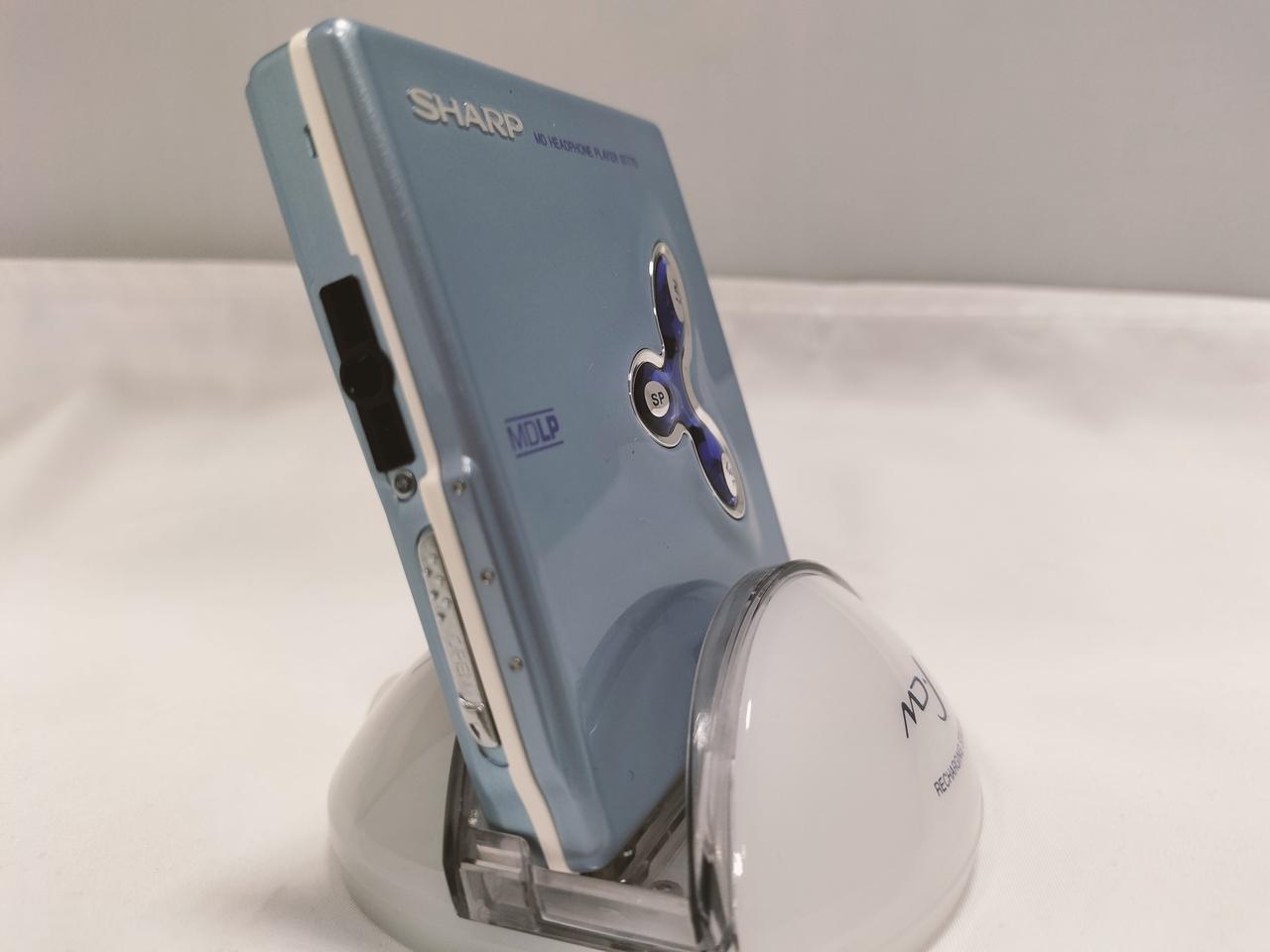 動作未確認】『SHARP』 MD-S50 ポータブルMDプレーヤー シルバー 動作