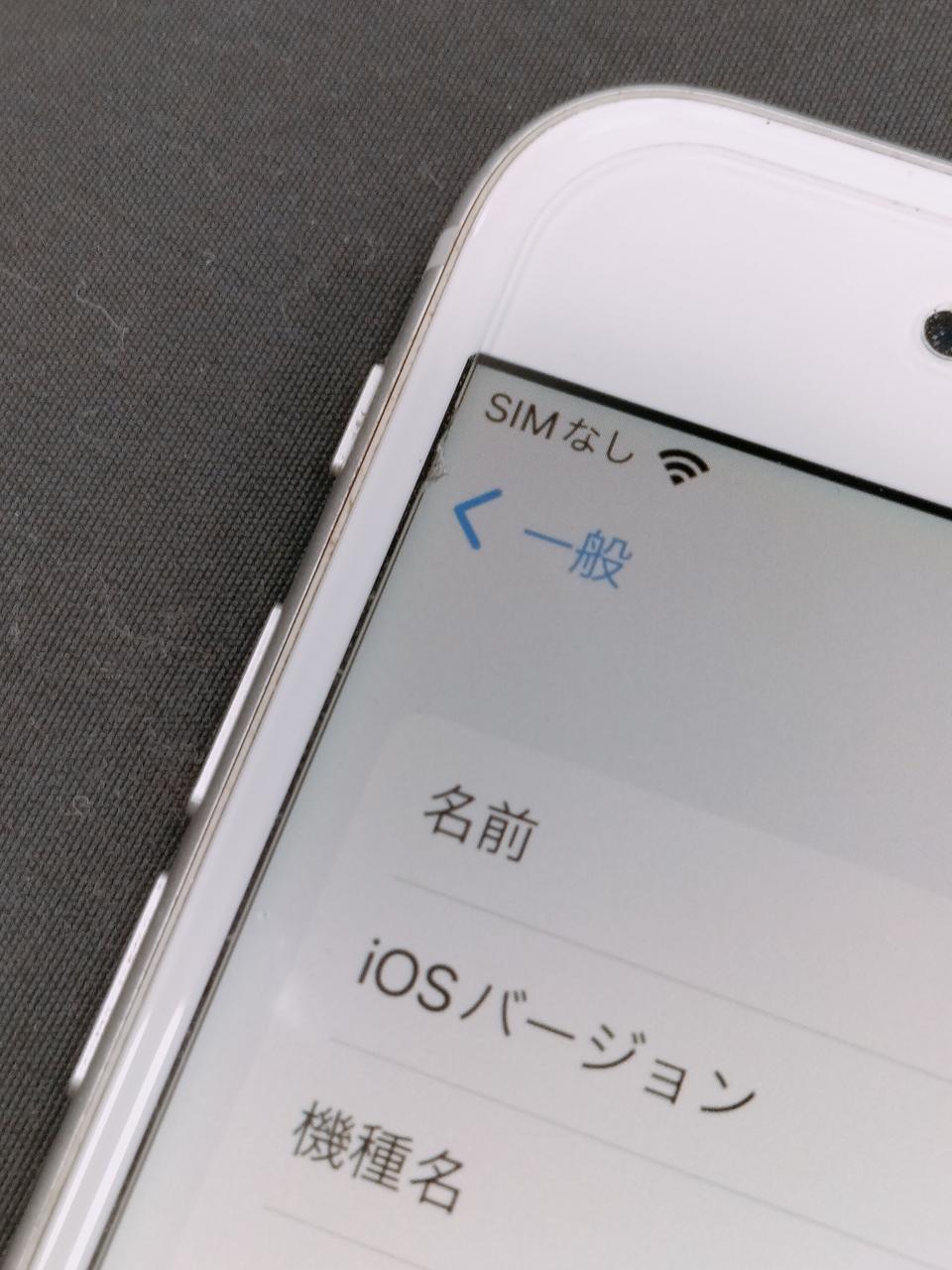 Iosの左下あたりドット抜け
