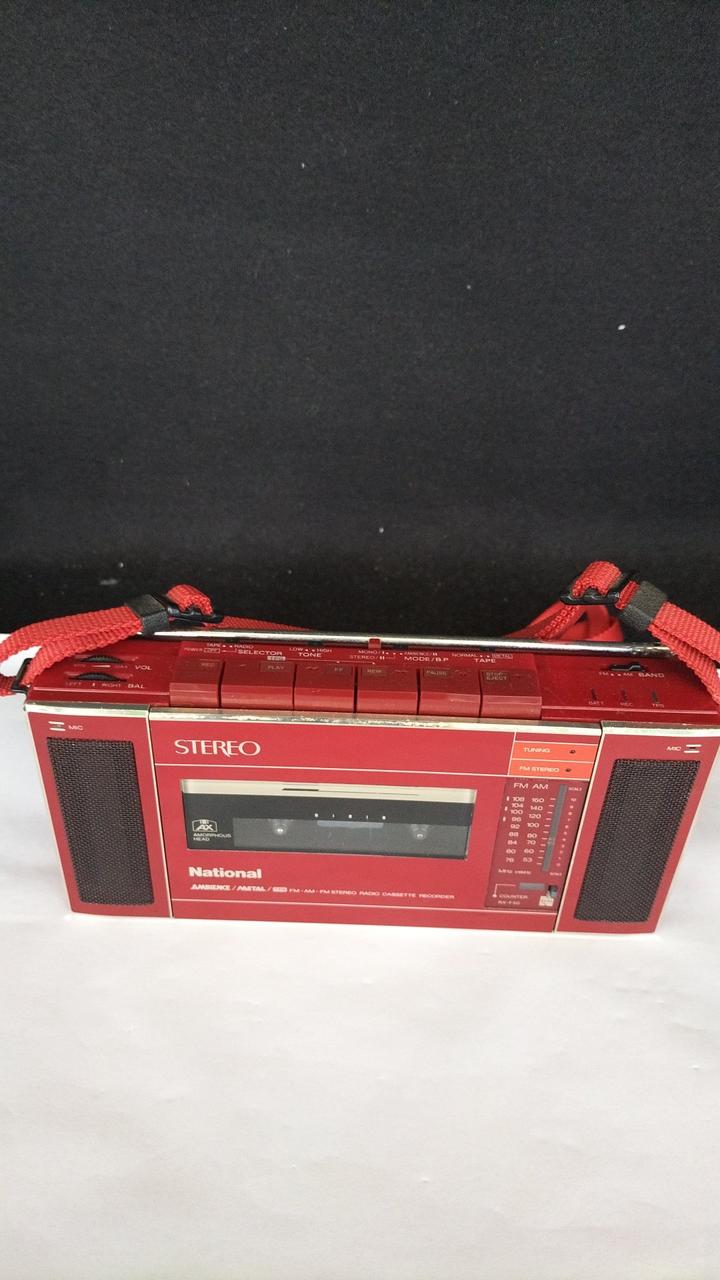 昭和レトロ 入手困難 ナショナル RX-S41 レッド カセットレコーダー 現状 NATIONAL|カセットレコーダー|【ハードオフ公式通販】オフモール