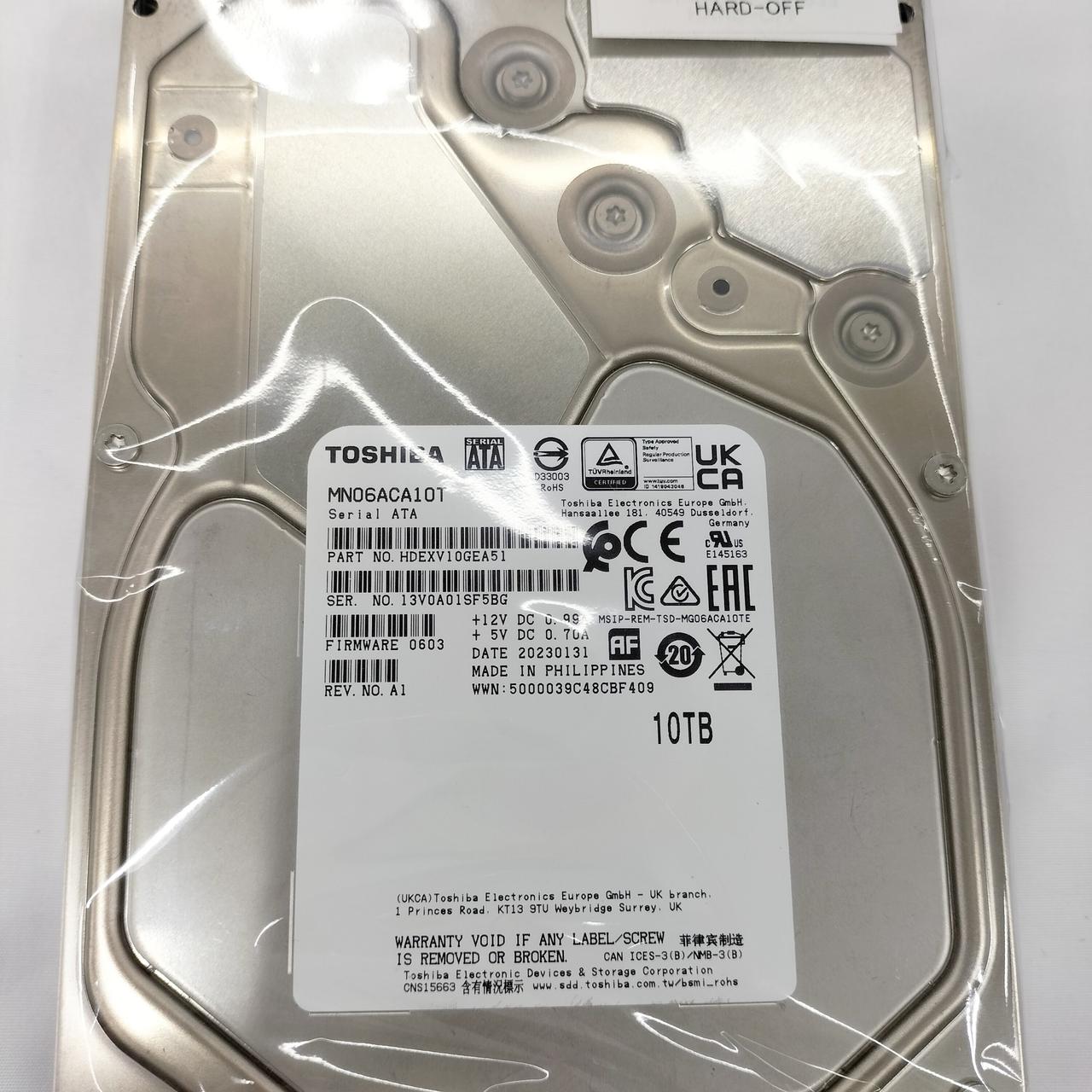 TOSHIBA 東芝 10TB 内蔵型 3.5インチ ハードディスク MN06ACA10T/JP