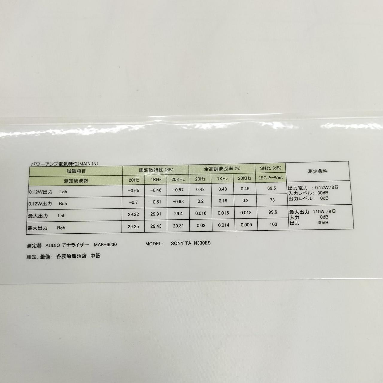 電気特性は良好です。