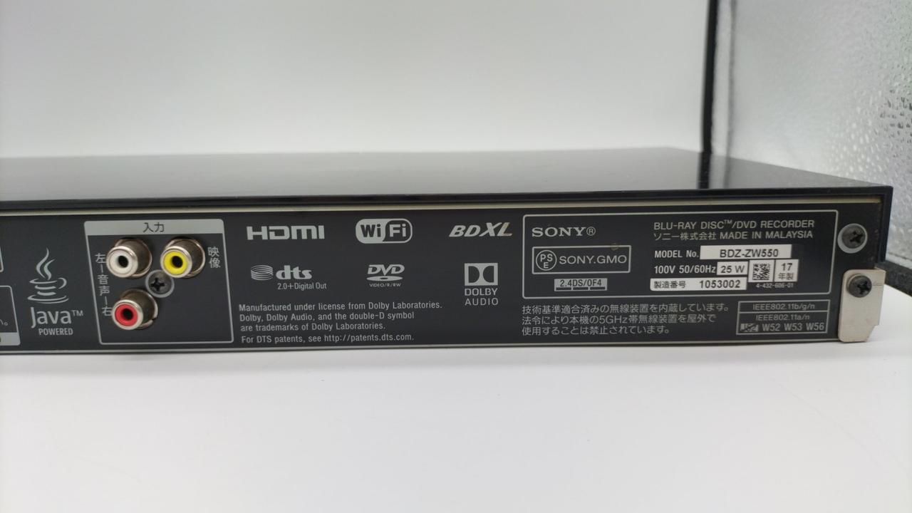 SONY|BLU-RAYレコーダー|HARDOFFオフモール（オフモ）|2014220000010861