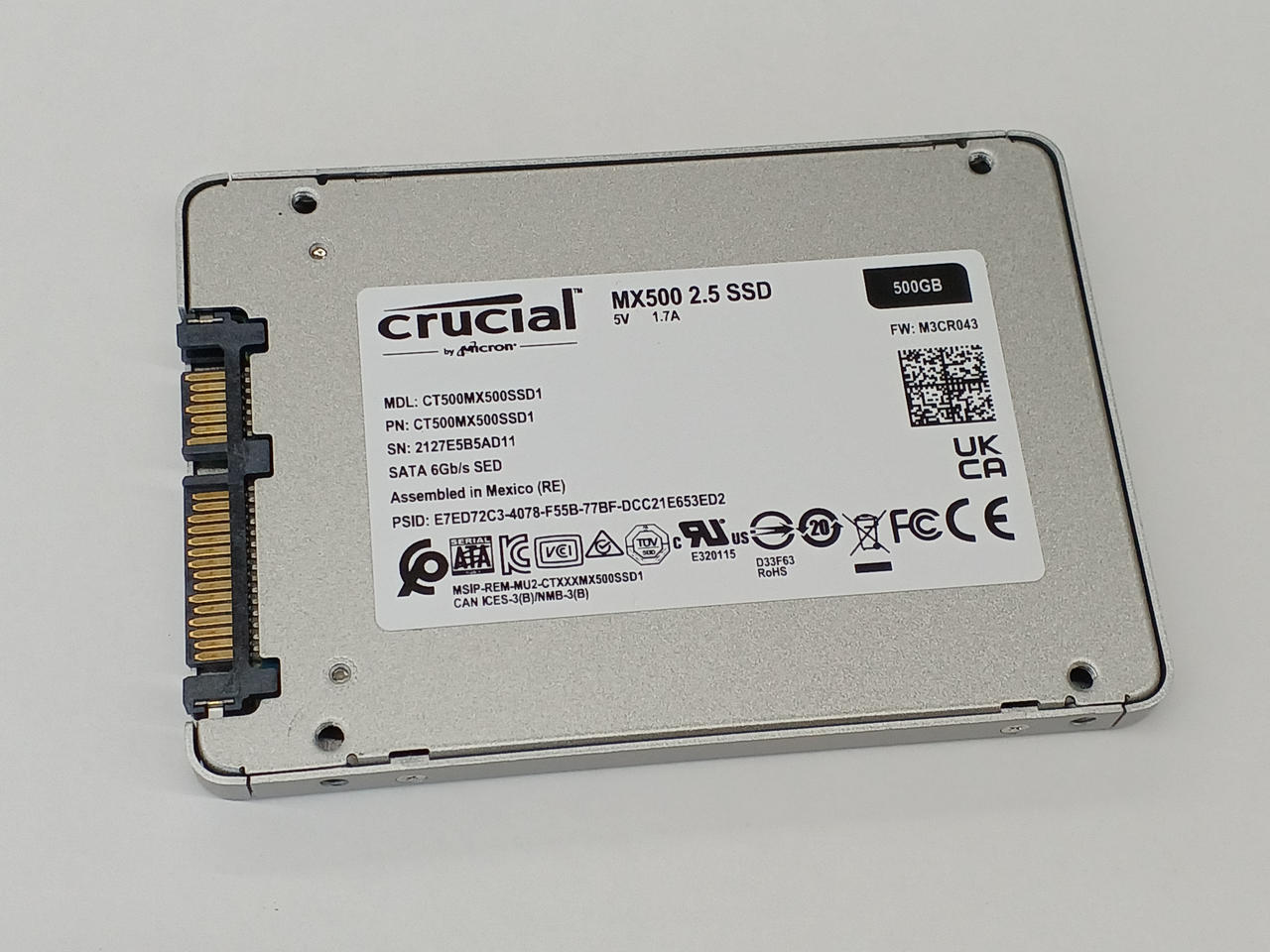 CRUCIAL|SSD 500GB|【ハードオフ公式通販】オフモール|2014260000025441
