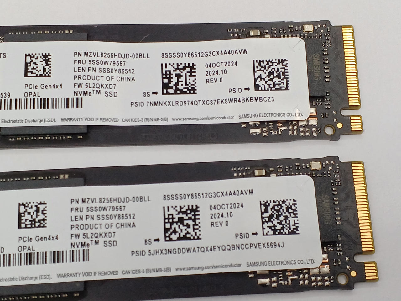 ニホンサムスン(SAMSUNG)|M.2 NVME SSD 2280 256GB 2枚|【ハードオフ