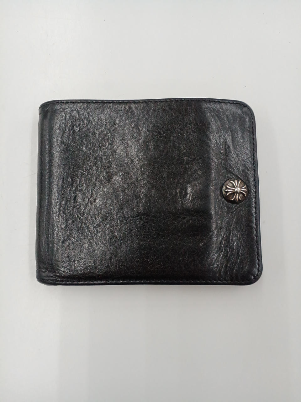 廃盤　定価14万　クロムハーツ    Chrome Hearts  財布 クロムハーツ Chrome Hearts WAVE CROSS PATCH ウェーブ フル