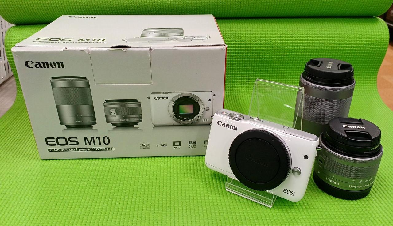 【完動美品】Canon EOS M10 ダブルズームキット 動作確認済み Amazon | Canon ミラーレス一眼カメラ EOS M10 ダブルズームキット