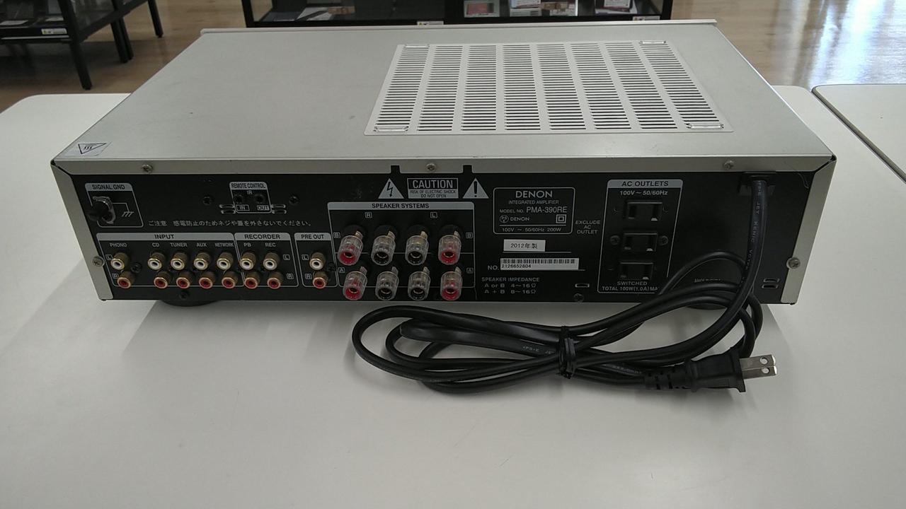 DENON PMA-390RE ジャンク品 DENON PMA-390RE Integrated Amplifier Transistor Silver 100V