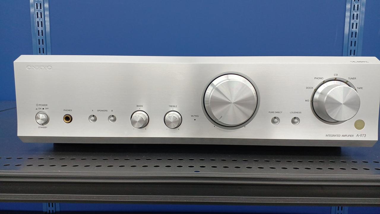 【ジャンク】ONKYO プリメイアンプ a-973 ONKYO A-973 | Stereo Integrated Amplifier Manual in Good