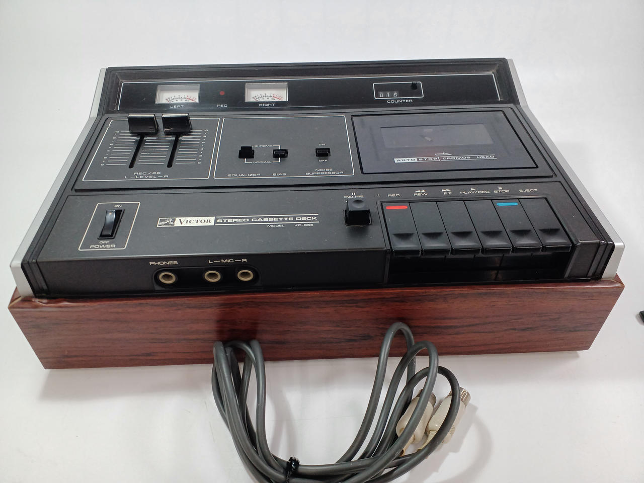 Victor - ■1974年製美品完動品ビクターカセットデッキKD-655➕カセットテープ1巻 □1974年製美品完動品ビクターカセットデッキKD-655➕カセット