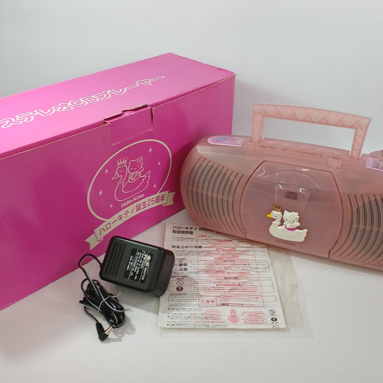 お値下げしました☆激レア　ハローキティCD.MDプレイヤー おまけCD付き 激レア☆サンリオ ハローキティ CDディスクマン - メルカリ