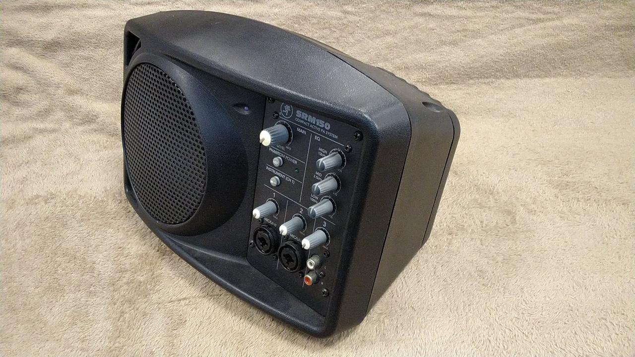 美品】Mackie SRM150 コンパクトパワードスピーカー 別売バッグ付 美品