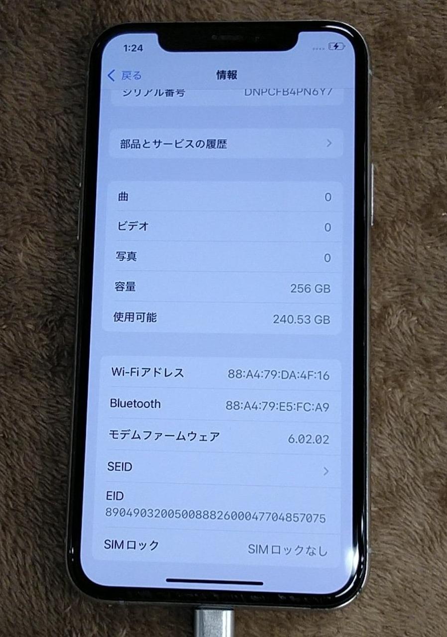 ストレージ:256GB