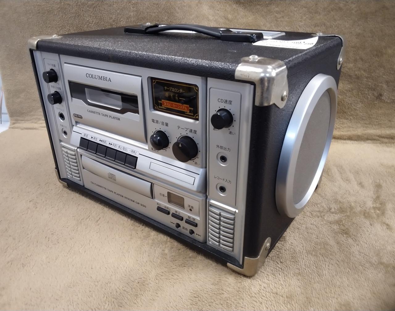 ■COLUMBIA　GPK-W110 カラオケ COLUMBIA カラオケ機能付き CD・カセットデッキ Columbia - Colombia