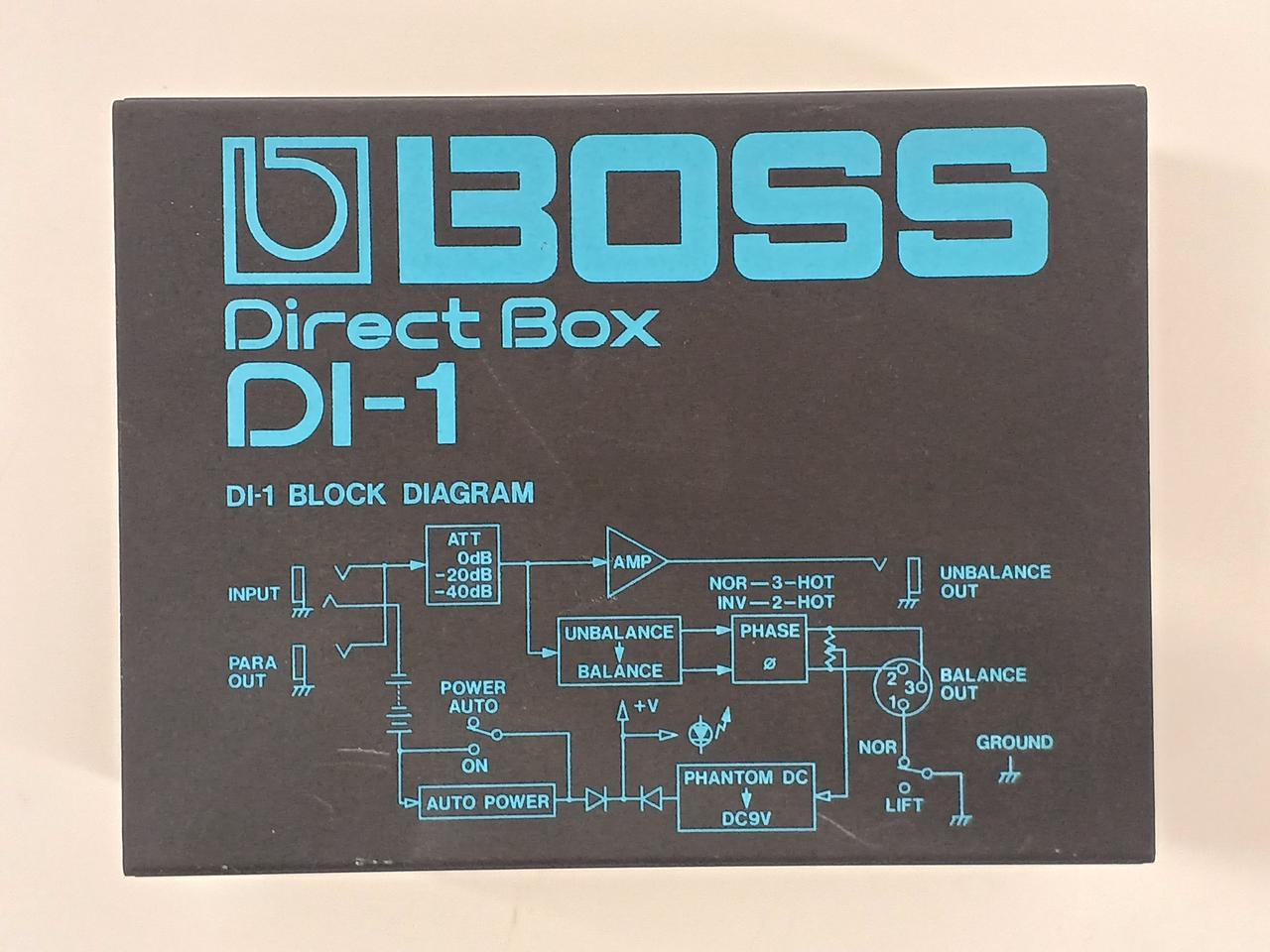 BOSS Direct box 箱付き　ほぼ未使用 BOSS / DI-1 Direct Box ダイレクトボックス ボス DI1