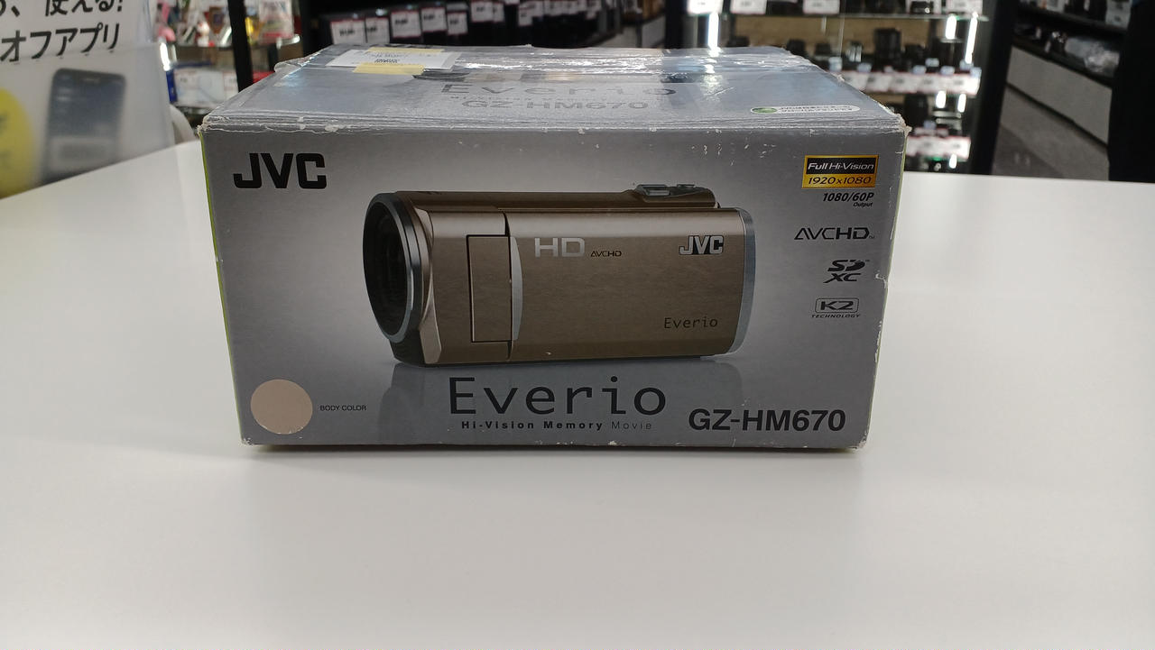 JVC Everio GZ-HM670 ビデオカメラ　外箱・ケース・付属品付き JVC Everio GZ-HM670 ビデオカメラ HDMI付セット - メルカリ