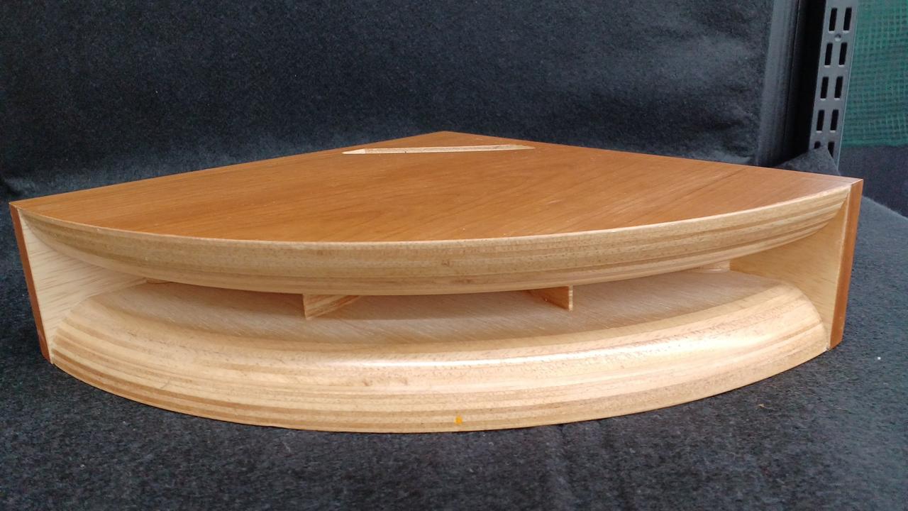 Clappin Jam Woodウッドホーンスピーカー L iPhoneスピーカー ウッドホーン S 《ブラック・チェリー：左側の