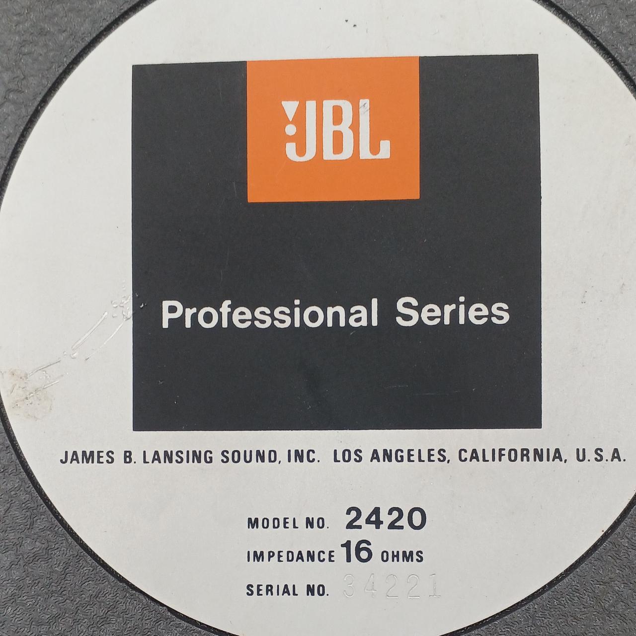 JBL2420 ドライバーユニット　セット JBL 2420 ドライバー 16Ω+2312 ホーン+2308 音響レンズ+設置台付