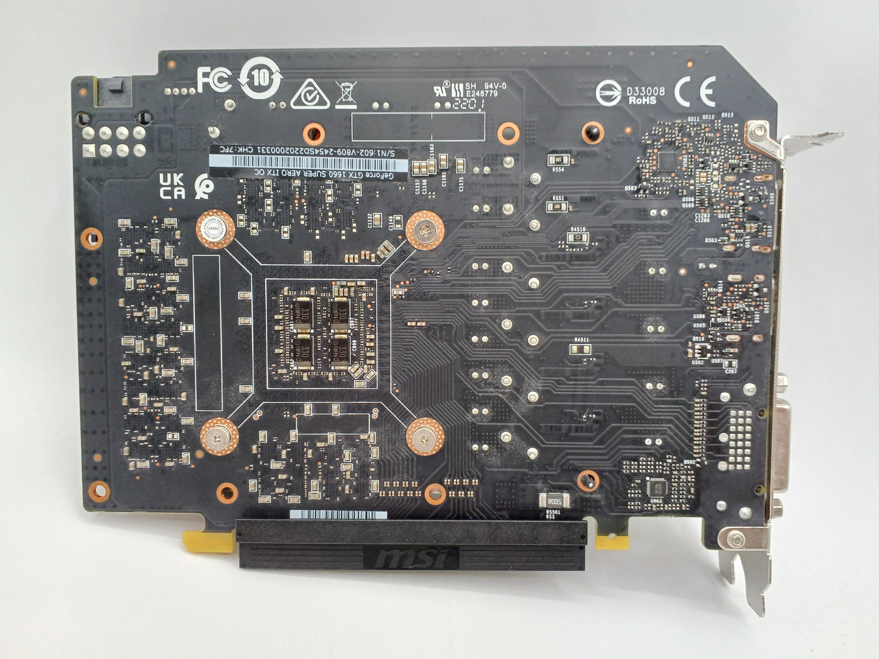 MSI AERO 1660super グラフィックボード MSI GeForce GTX 1660 SUPER AERO ITX OC