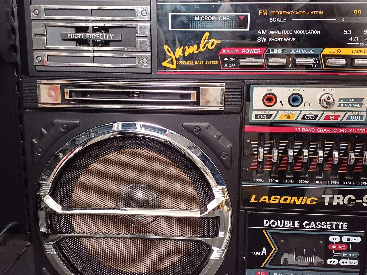 LASONIC[ラソニック] TRC-975 ラジカセ Lasonic TRC-975 Radio Boombox - Black for sale online | eBay