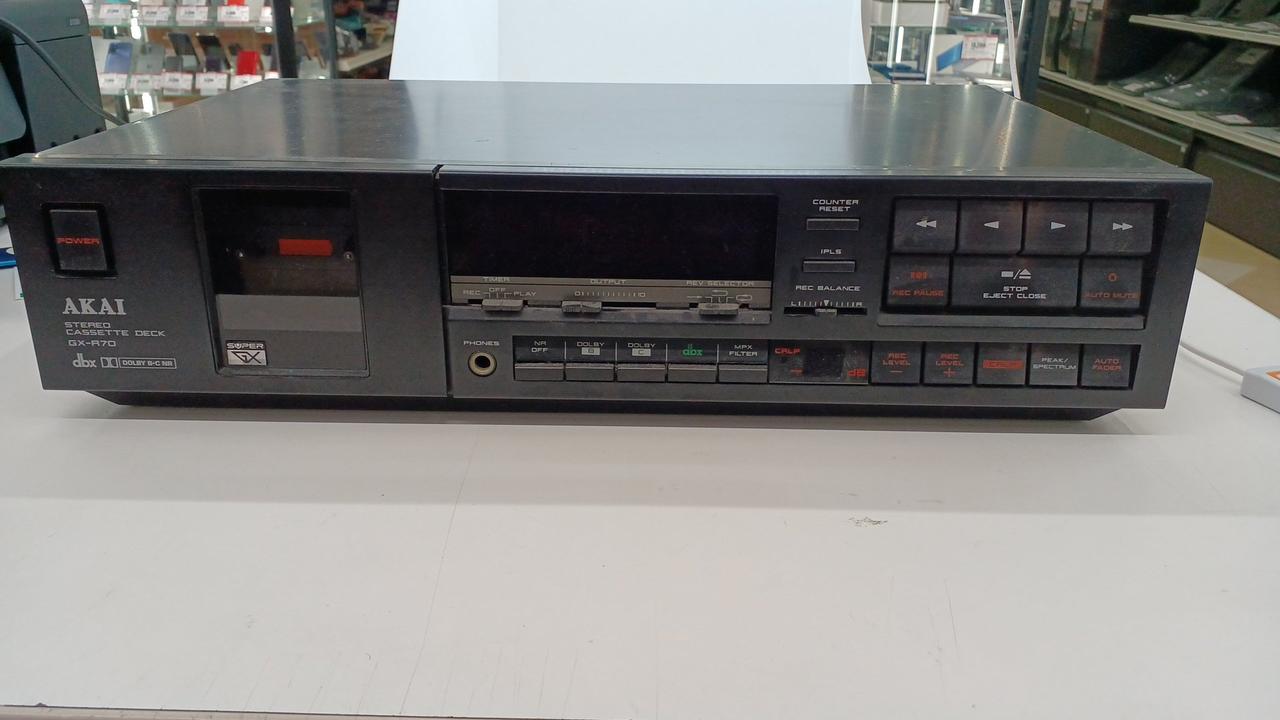 AKAI アンプ AV-M515 カセットデッキ HK-M313 完動品 ジャンク】アカイAKAI システムコンポ AV-515/ HX-M717W/ AP