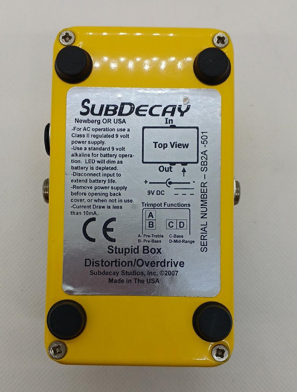 SUBDECAY STUPID BOX 未使用品 サブディケイ(SUBDECAY)|エフェクター|HARDOFFオフモール