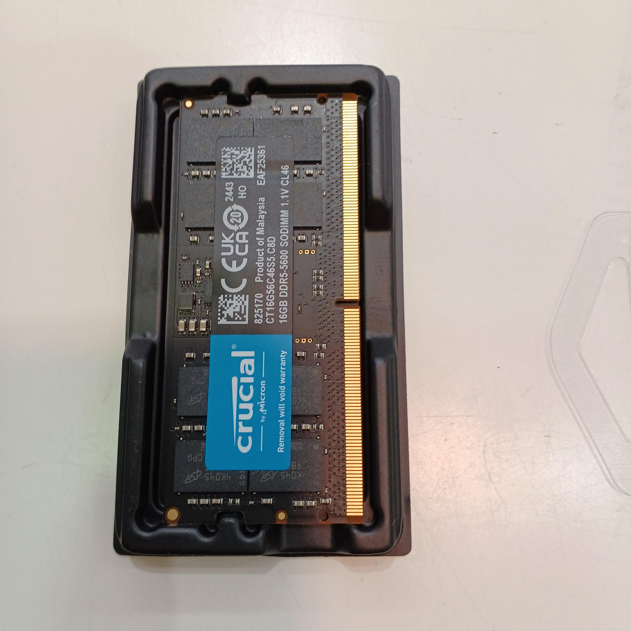 crucial　ノートPC用　24GB　DDR5-5600　SODIMM Crucial 24GB DDR5-5600 SODIMM | CT24G56C46S5 | Crucial.com