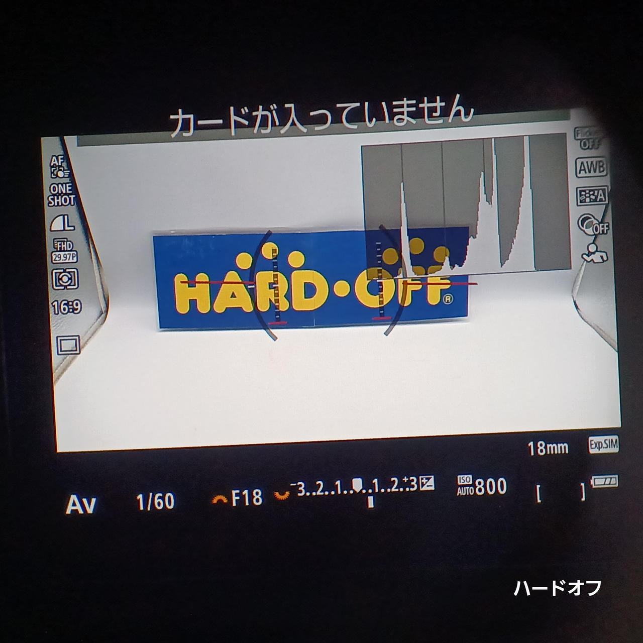 ファインダー内からの写真です