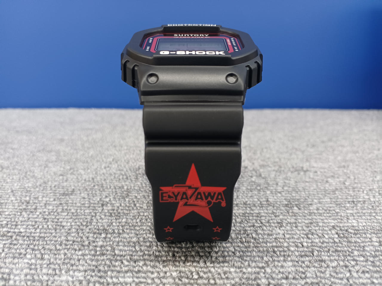 矢沢永吉　G-SHOCK　腕時計　SUNTORY 新品】 E.YAZAWA G-SHOCK DW-5600 コラボ 矢沢永吉 - メルカリ