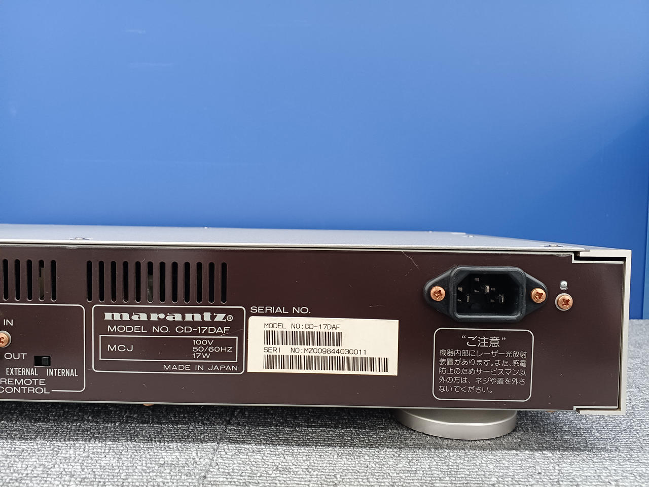 marantz コンパクトディスクプレーヤー　CD-17Da Marantz CD-17Da | MacBSの日常生活的日記