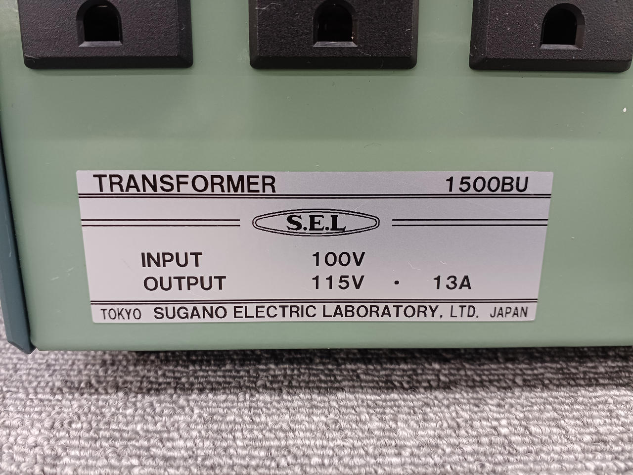 SEL　SU-1000TN　昇圧トランス　中古品　50/60Hz　インプット100V　アウトプット120V　【ハンズクラフト宜野湾店】 SUGANO|昇圧トランス|【ハードオフ公式通販】オフモール|2014510000001951
