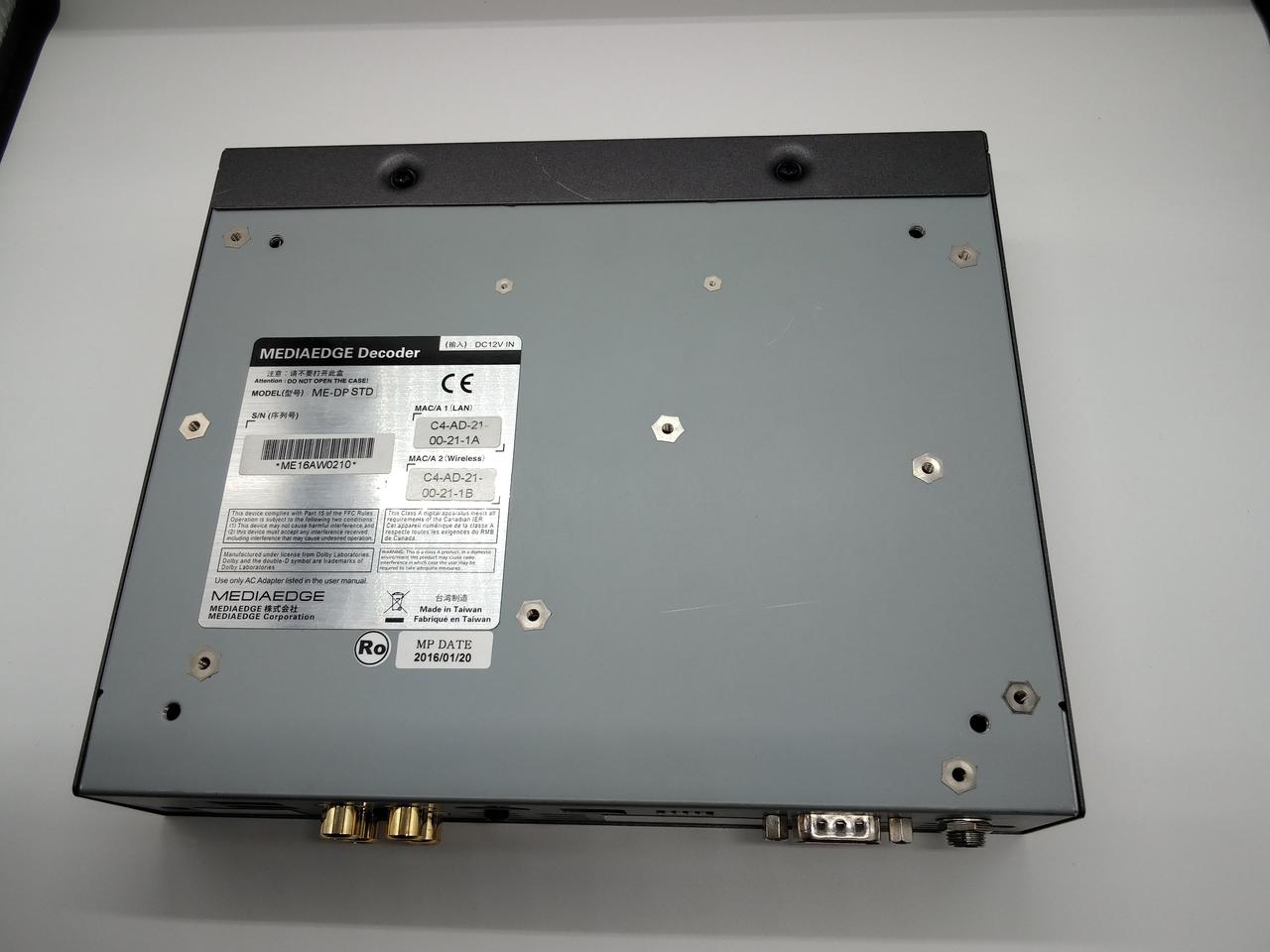 ☆【1T0918-54】 MEDIAEDGE ME-DPSTD/SDI 12V ストリーミング