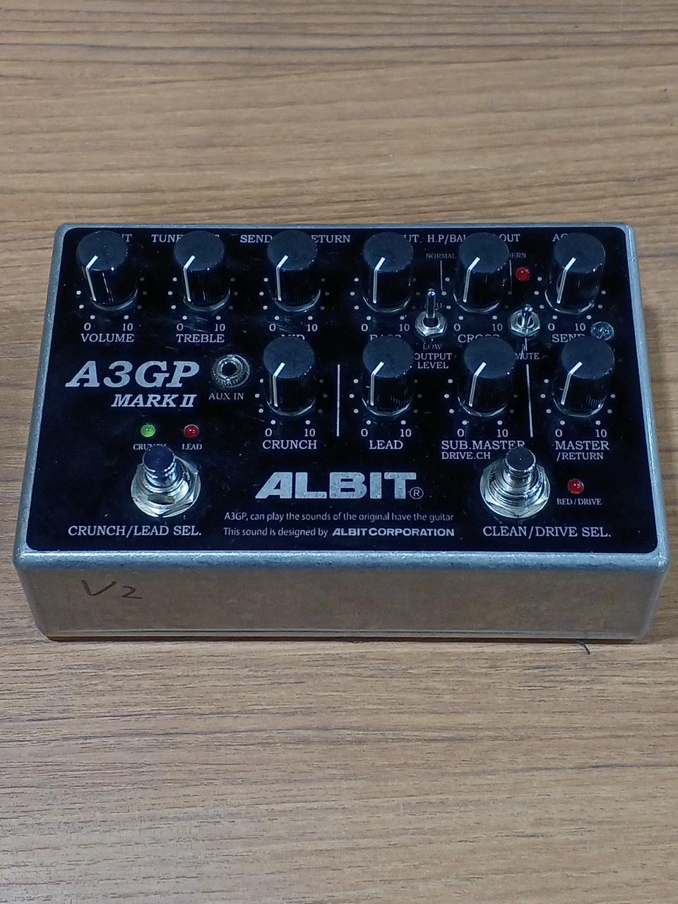 ALBIT A3GP ギター用プリアンプ Amazon | ALBIT GUITER PRE-AMP ギタープリアンプ A3GP MARKII