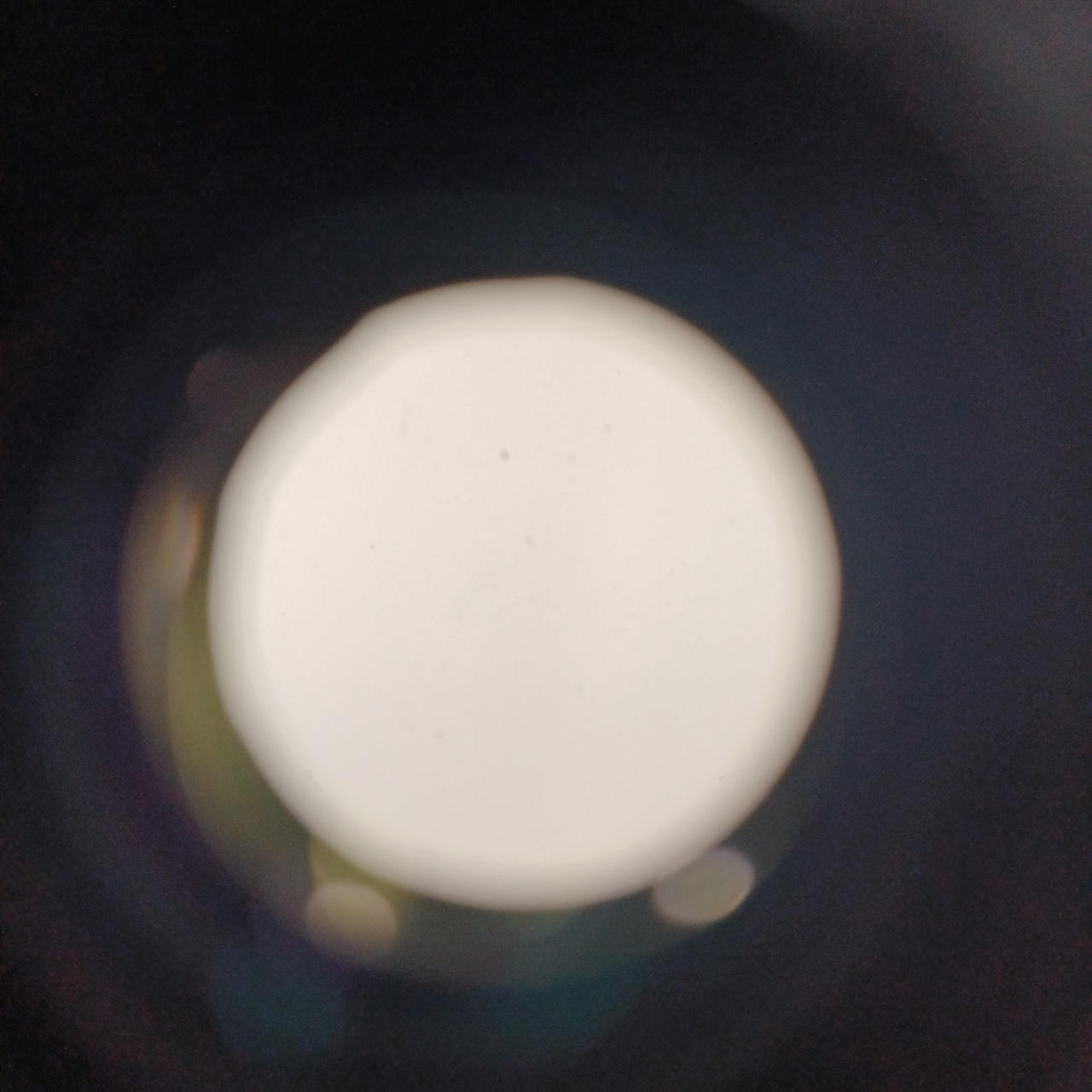 レンズ内に小さなほこりが多数見られます。