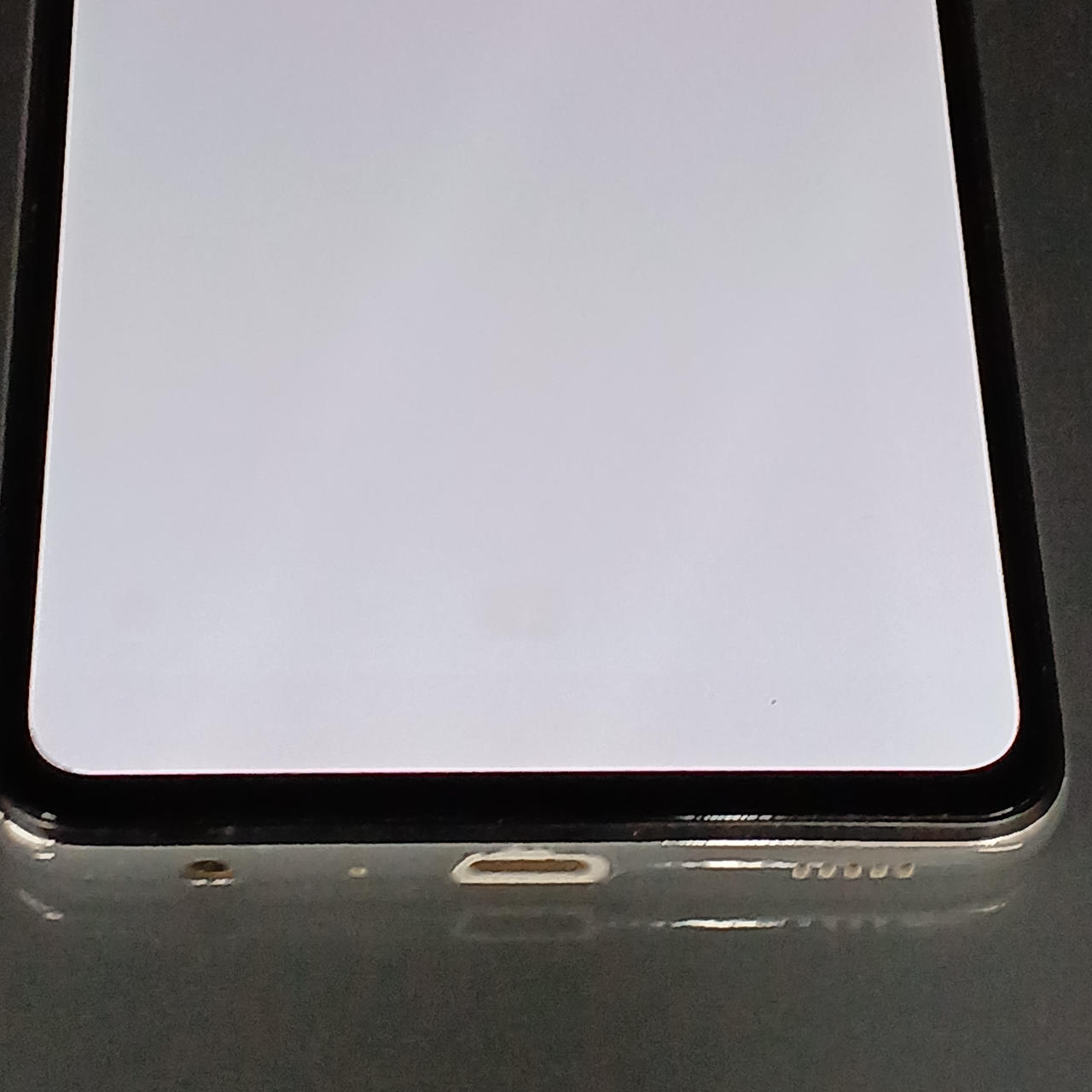 中央下部に焼け付きあります