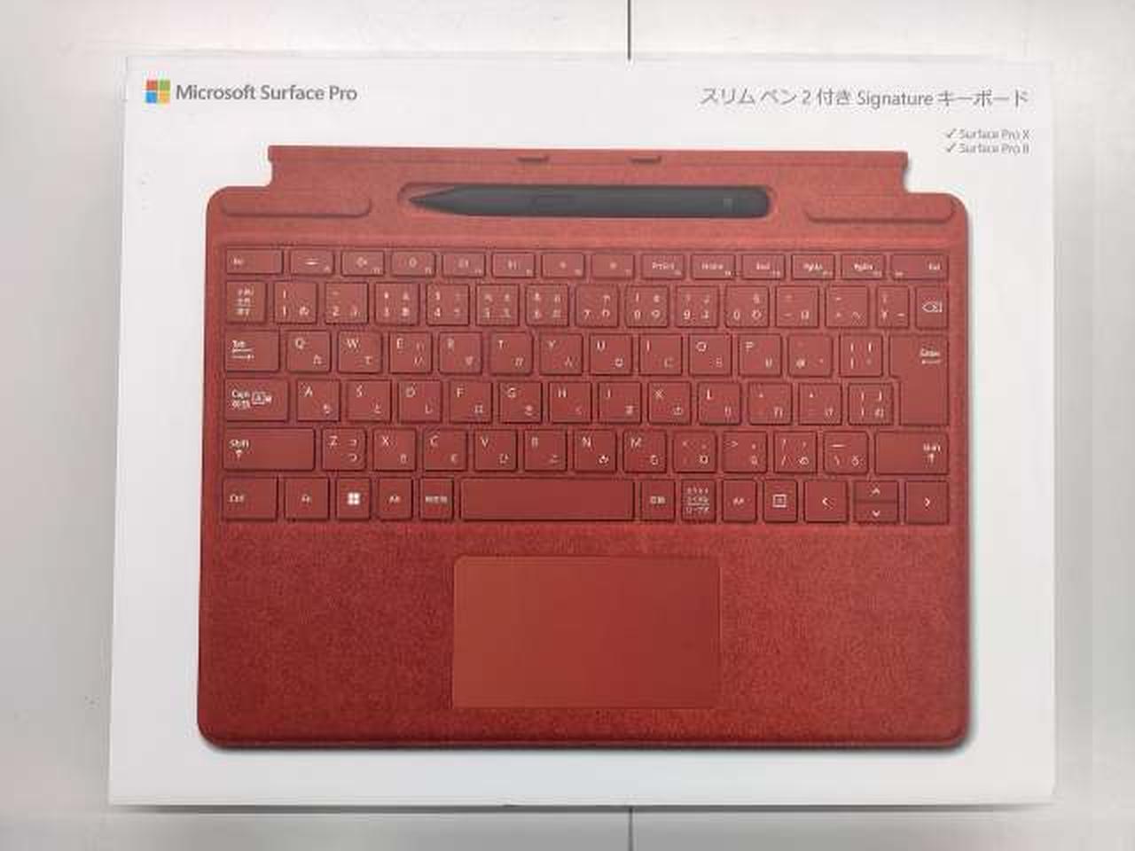 Microsoft Surface ノートパソコン+ 赤色キーボード Amazon | Surface Pro Signature キーボード ポピー レッド