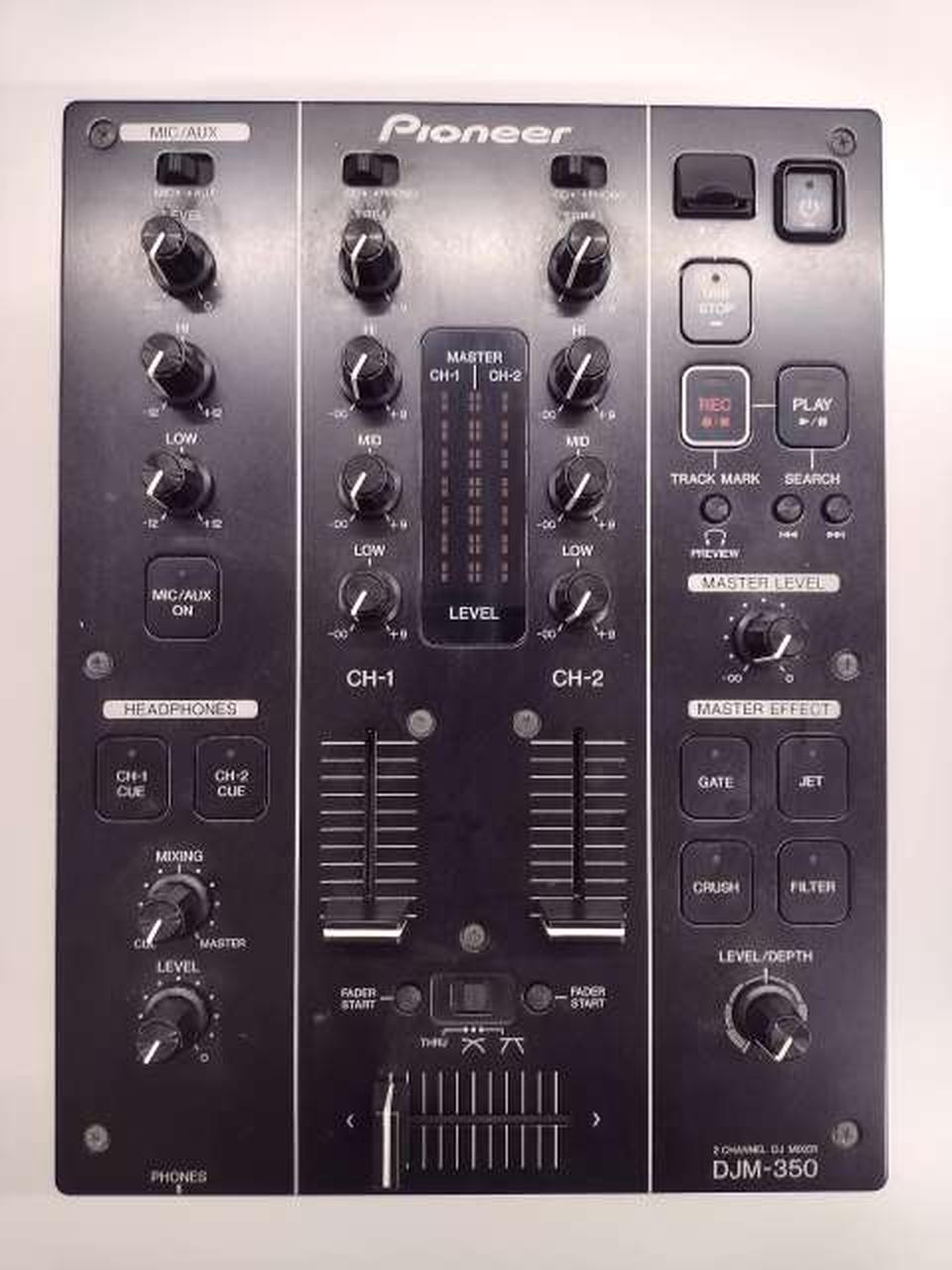 パイオニア DJミキサー DJM-350 整備済み 良品 PIONEER Pioneer/DJミキサー/DJM-350-W -DJ機材アナログレコード専門店