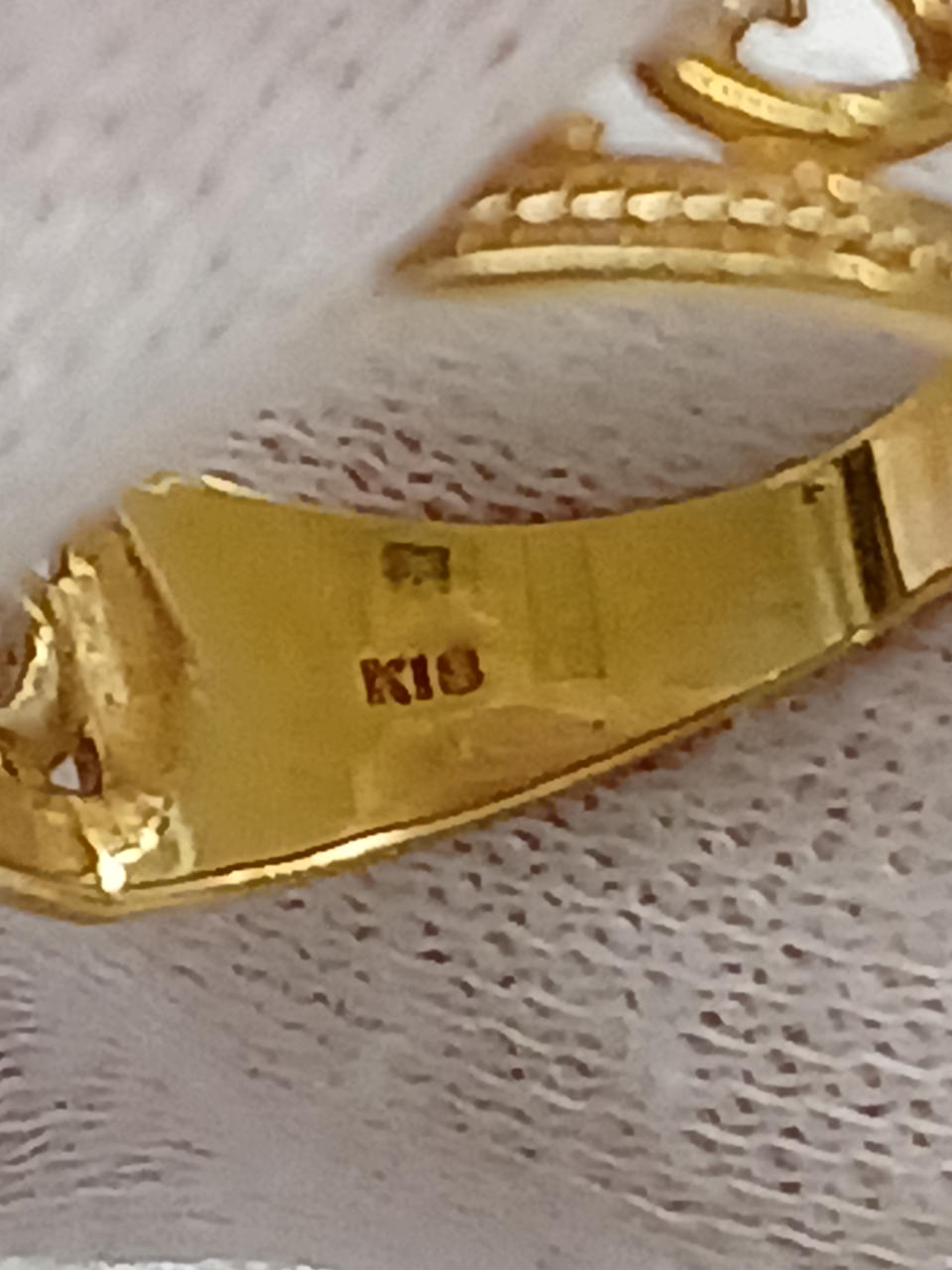 K18 刻印あり。