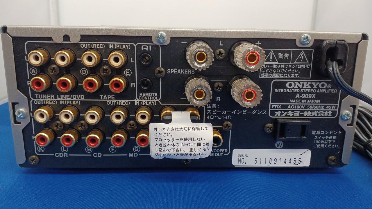 【メンテナンス済み】 ONKYO A-909X プリメインアンプ 最上級機種 ONKYO|プリメインアンプ|【ハードオフ公式通販】オフモール