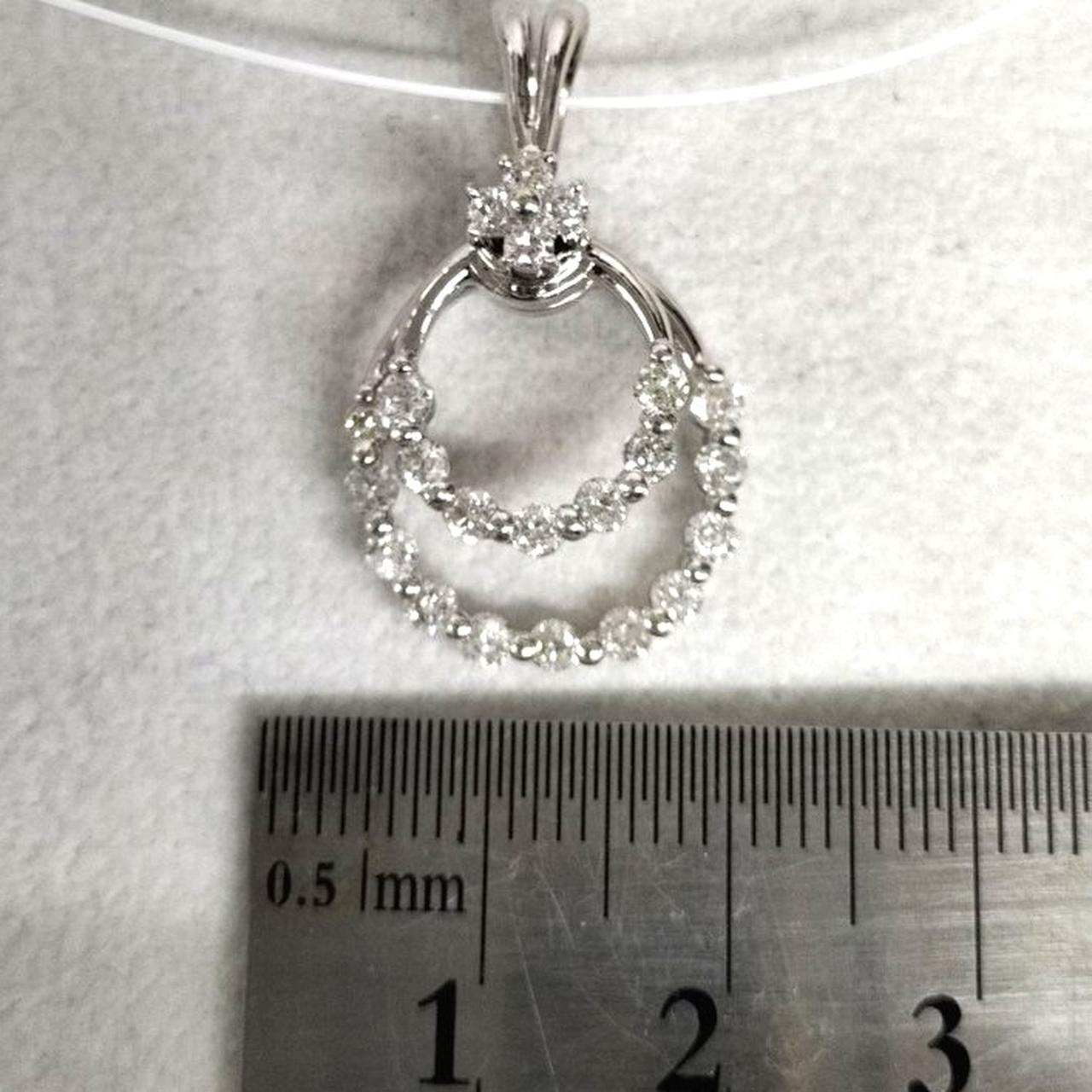 宝石付きペンダントトップ|K18WGペンダントトップ|【ハードオフ公式