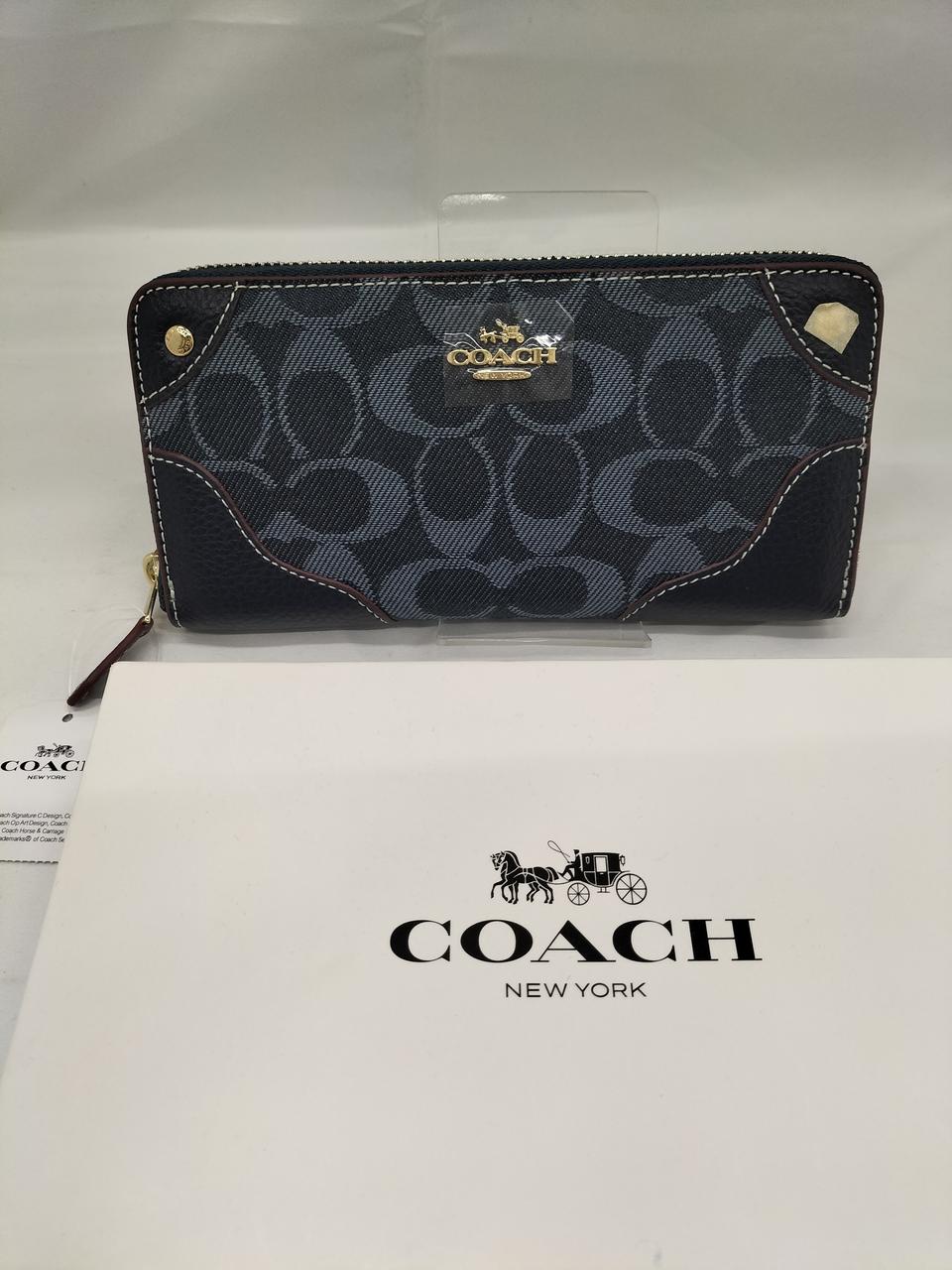 コーチ(COACH)|長財布シグネチャブールー角レザー|HARDOFFオフ