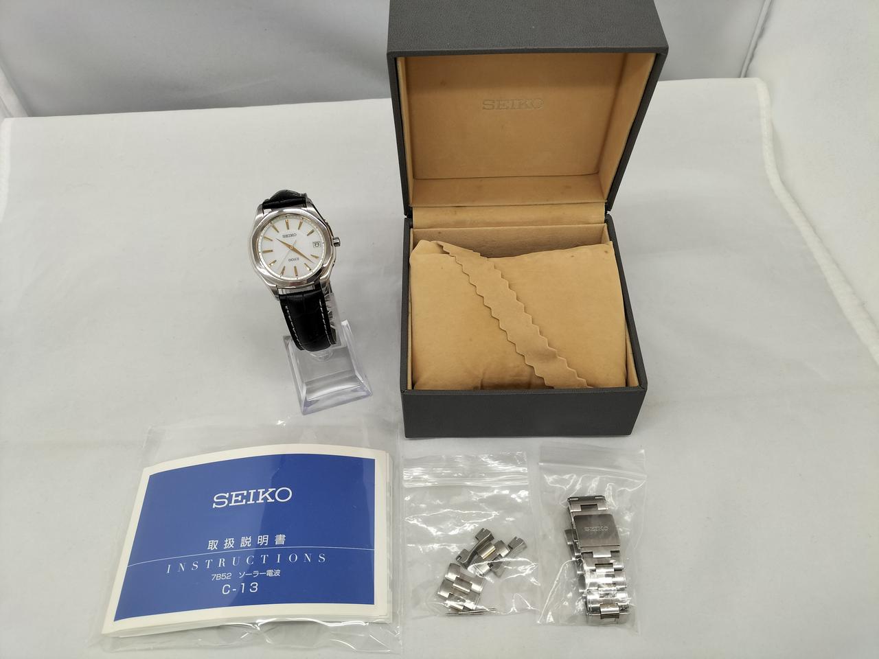 SEIKO 腕時計 INSTRUCTIONS ソーラー電波 7B52 C-13 SEIKO 7B52-0AF0