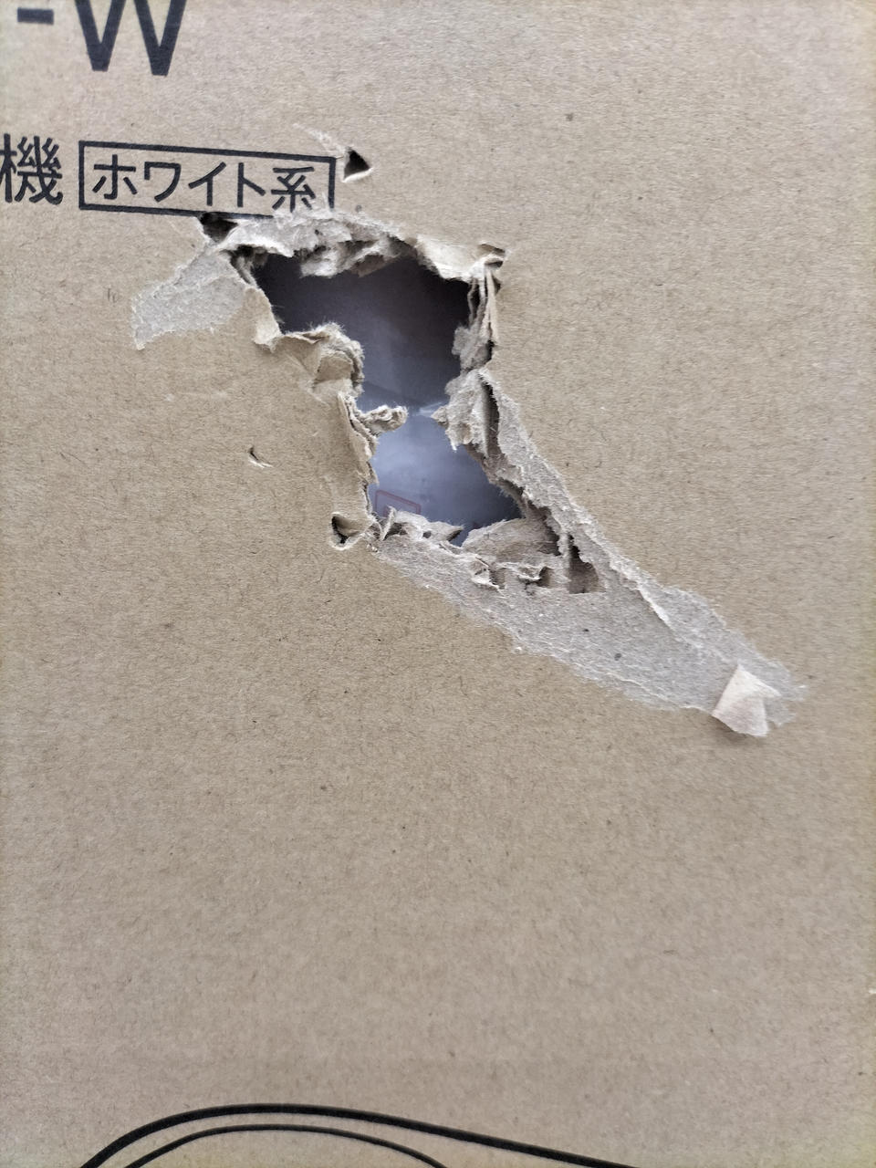 穴が空いてます。