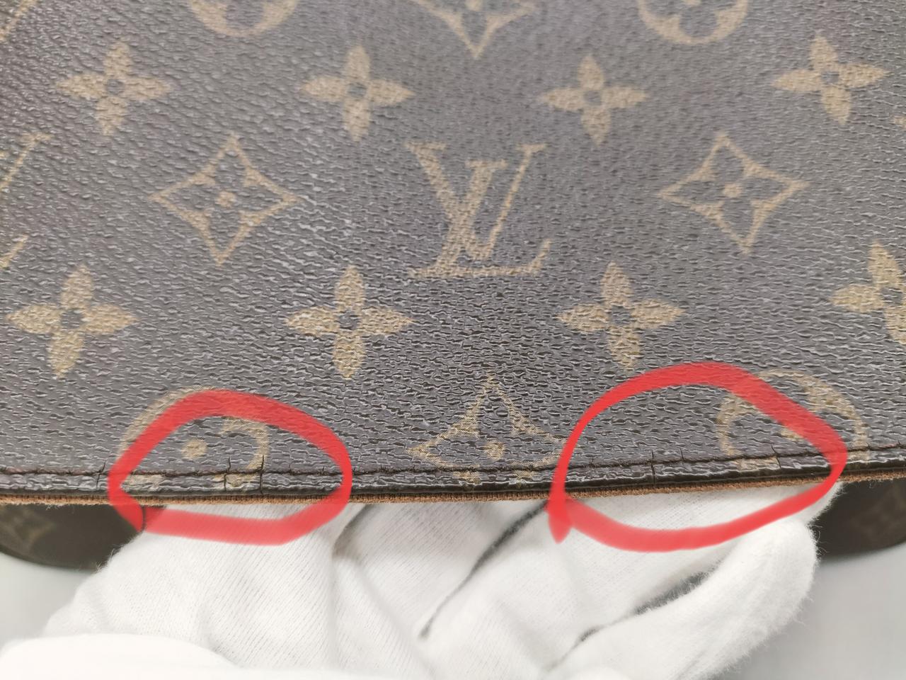 蓋の縁の所　ひび割れ