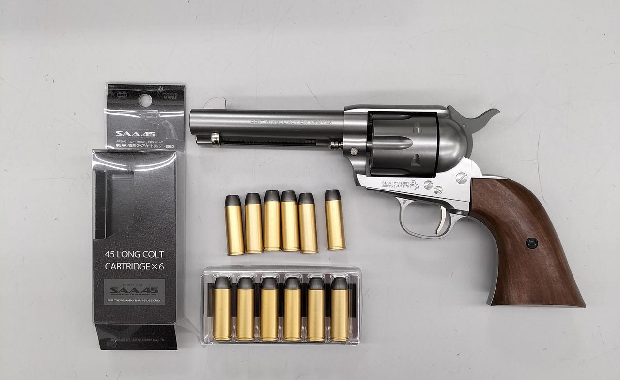 東京マルイ SAA.45 シビリアン 4 3/4インチ シルバーモデル SAA.45 シビリアン 4 3/4インチ シルバー - エアーリボルバー