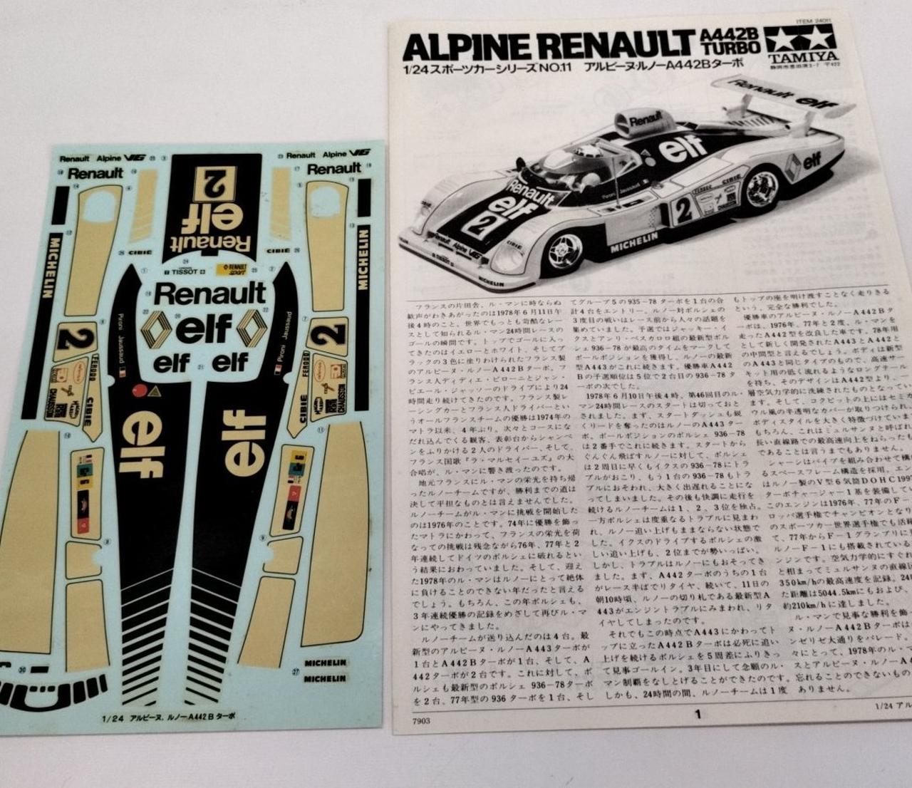 タミヤ(TAMIYA)|アルピーヌ.ルノーA442Bターボ|HARDOFFオフ