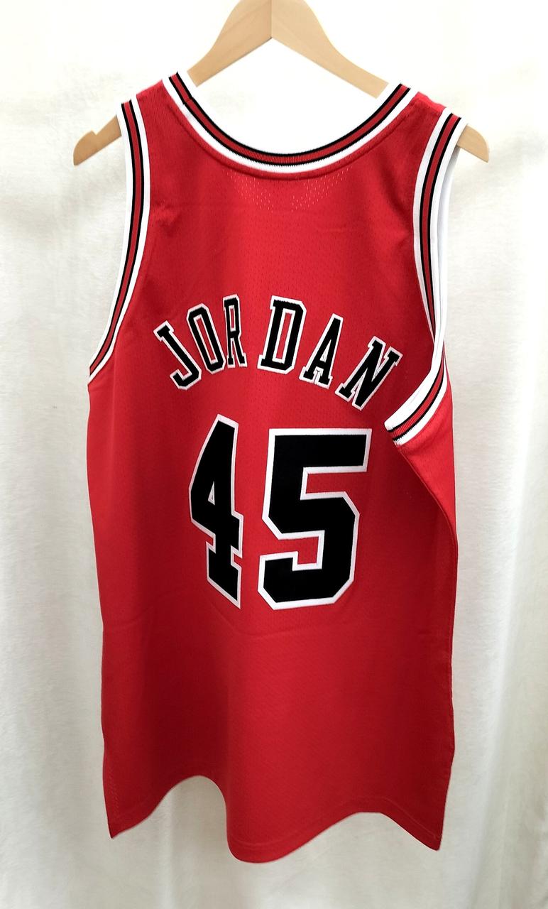 NBA　USA製　ブルズ　バスケットボールユニフォーム　マイケルジョーダン45 MITCHELL&NESS|シカゴ・ブルズ マイケル・ジョーダン ユニホーム 45